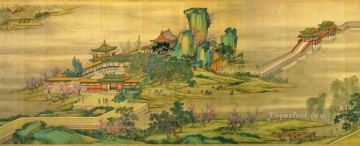 Zhang zeduan Qingming Riverside Seene パート 2 アンティーク中国 Oil Paintings